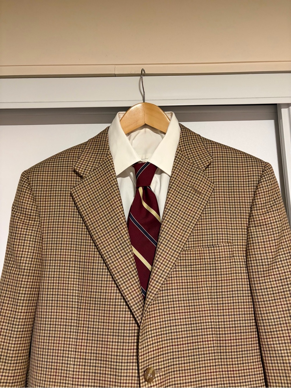 Hickey Freeman Wool Plaid Sport Coat Union Made